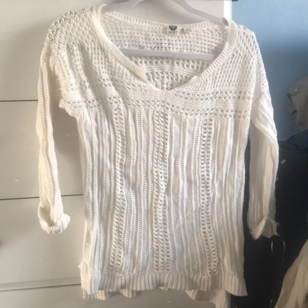 Long sleeve crochet/knit top